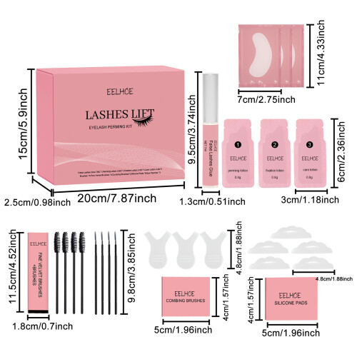 EELHOE Wimperlift Set Semi-permanent Lash Kit