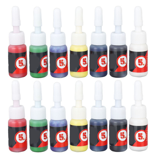 7 Kleur Tattoo Inkt Set 2 Stuks