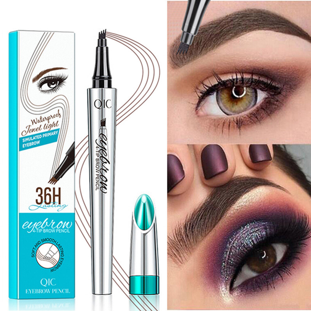Wild Brow Waterproof Non-Smudge Liquid Four-corner Fork Eyebrow Pencil
