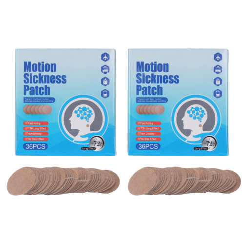 36PCSx2 Motion Sickness Prevention Patch Long Lasting