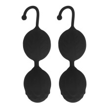 (Black) 2x Silikon-Vaginalkugeln Beckenbodentrainer Schwarz