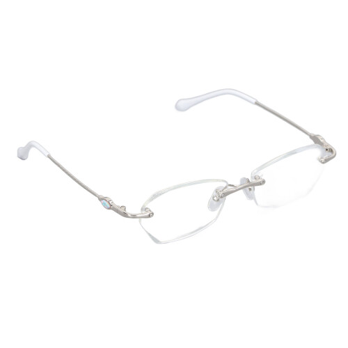 (+150 Silver Frame) Women Anti-Blue Light Reading Glasses +1.5 Silver 1