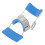 (L) Fingerextensions-Schiene mit Feder, einstellbar, blau, S 2