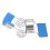 (L) Fingerextensions-Schiene mit Feder, einstellbar, blau, S 5