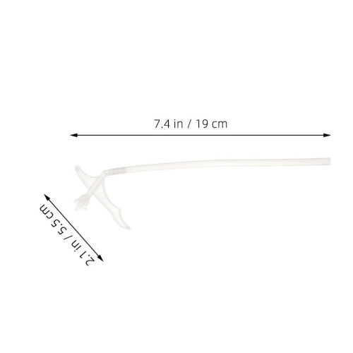 20Pcs Förlängd Skumslang För DIY Sprayskumapplicator Transparent 1