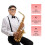 1 Set Alto Sax Tonschall Med Lock Och Metallspänne Bladkit 6