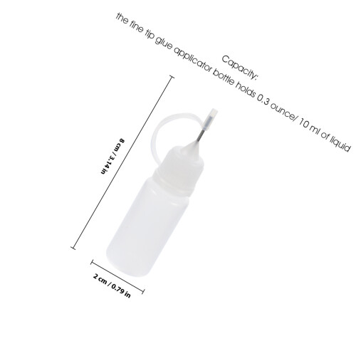 10St 10 Ml Spetspipett Limflaska Applikator Precision 1