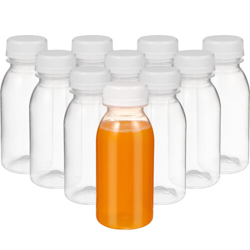 10Pcs Juiceflaskor Mjölkflaskor Med Lock 1