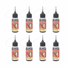 (Black) 8PCS Semi-Permanent Tattoo Ink 80ml Red