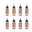 (Black) 8PCS Semi-Permanent Tattoo Ink 80ml Red 1