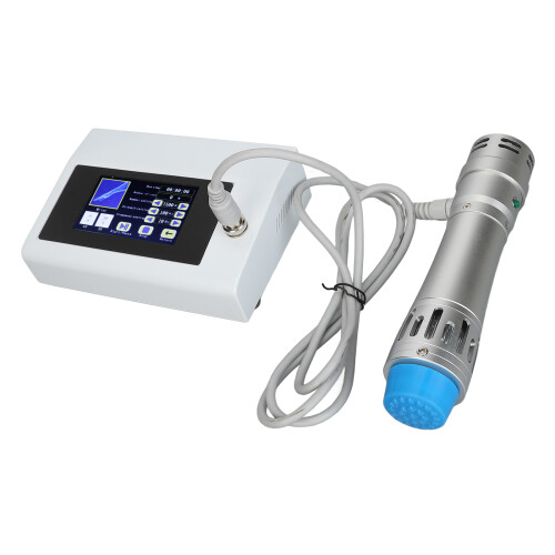 (US Plug) ED Shockwave Massager Silver Handle Portable Extracorporeal Device 2