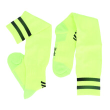 (Fluorescent Green) Soccer Socks Breathable Antiskid Football Grip White Black
