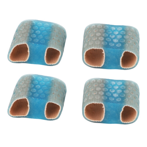 (S) 4pcs Toe Separators Bunion Corrector 2 Loops Hallux Valgus L