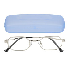 (+250 Silver Frame) Anti Blauw Licht Bril +250 Zwart Frame