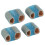(S) 4pcs Toe Separators Bunion Corrector 2 Loops Hallux Valgus L 5