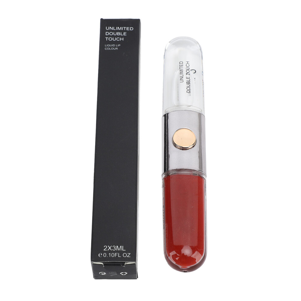 (128) 2pcs Matte Liquid Lipstick 3ml Waterproof Long Lasting Double Ended
