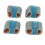 (S) 4pcs Toe Separators Bunion Corrector 2 Loops Hallux Valgus L 2