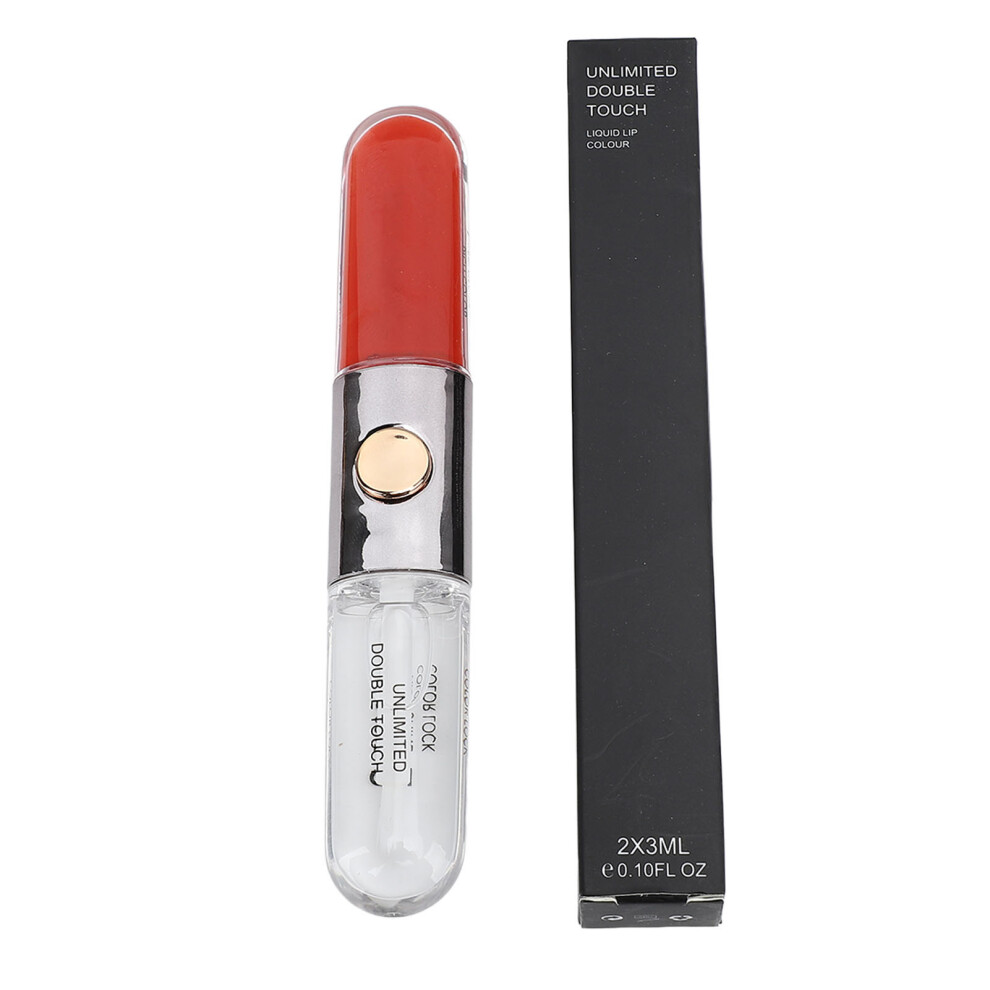 (107) 2pcs Matte Liquid Lipstick 3ml Waterproof Long Lasting Double Ended