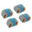 (L) 4pcs Toe Separators Bunion Corrector 2 Loops Hallux Valgus L 3