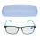 (+150 Green Inside Black Frame) Blue Light Blocking Reading Glasses +1.50 Black Frame 1