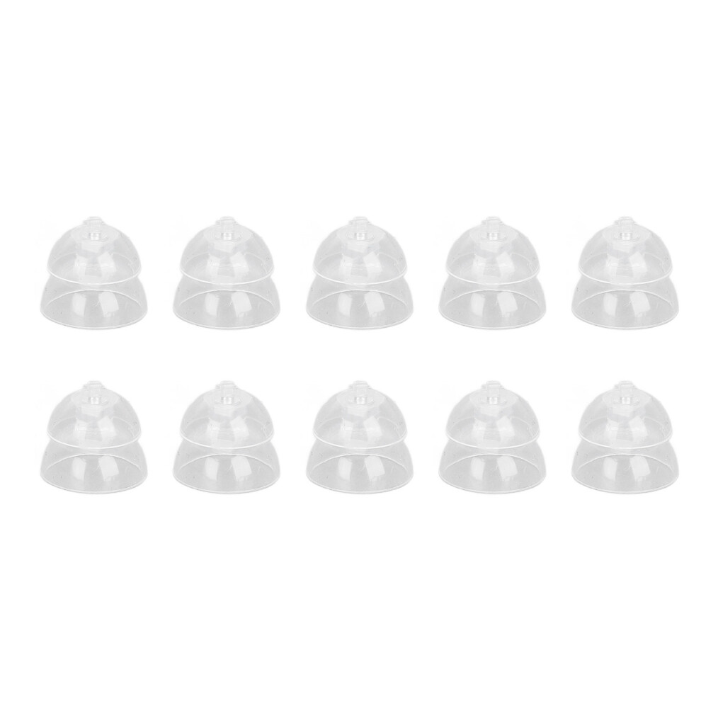 (12Mm / 0.47In) 10Pcs Sound Amplifier Silicone Anti-Static Double Layer Ear Tips 10Mm 461605345291