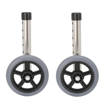 2Stk Walker-Räder Universal höhenverstellbar Rollator