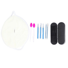 Blackhead Remover Tweezers Kit w/ Hot Compress Brush