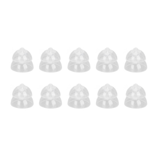 (10mm / 0.39in) 10Pcs Silicone Anti-Static Ear Tips 10mm
