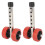 2 Pcs Stainless Steel Adjustable Walker Wheels 2