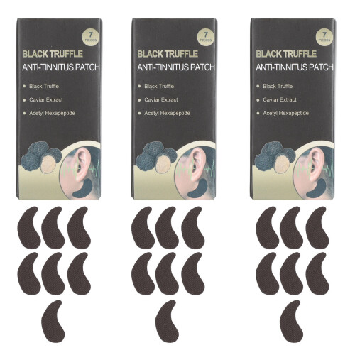 21 Stk Ohrenpflege-Patch, schwarzer Trüffel, Tinnitus, 10ml