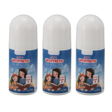 3Pcs Antipyretic Gel Cooling Roll On 60g