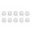(10mm / 0.39in) 10Pcs Silicone Anti-Static Ear Tips 10mm 2