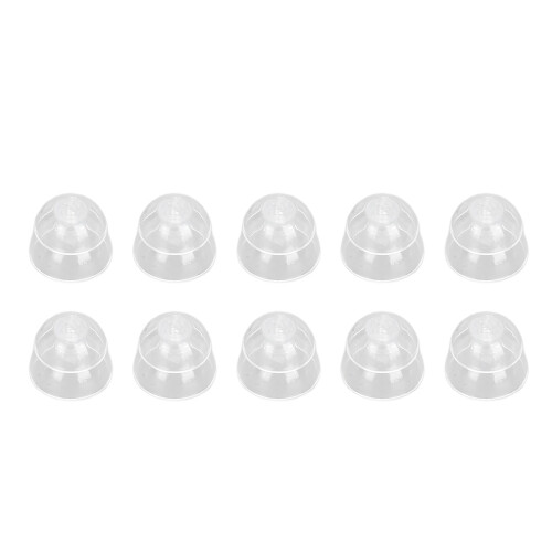 (10mm / 0.39in) 10Pcs Silicone Anti-Static Ear Tips 10mm 1