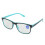 (+150 Green Inside Black Frame) Blue Light Blocking Reading Glasses +1.50 Black Frame 2