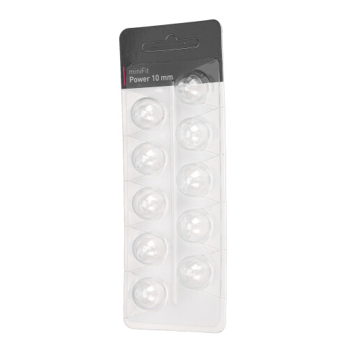 (0.4in) 10Pcs Double Layer Closed Ear Tips 0.4in 2