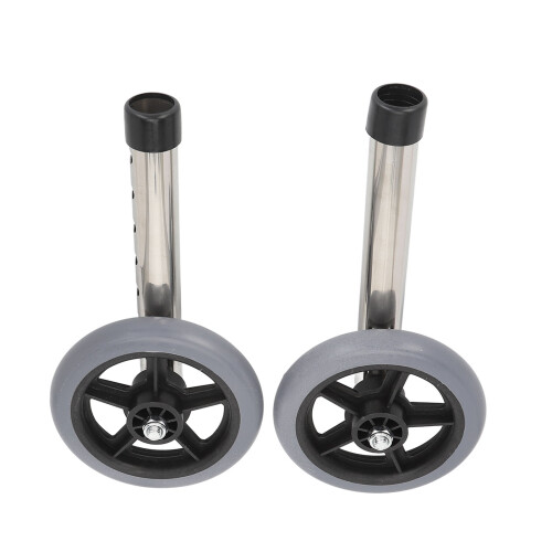 2Stk Walker-Räder Universal höhenverstellbar Rollator 2