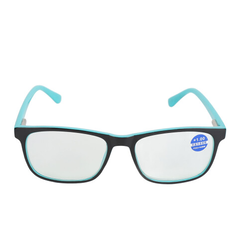 (+100 Green Inside Black Frame) Blue Light Blocking Reading Glasses +1.50 Black Frame 2