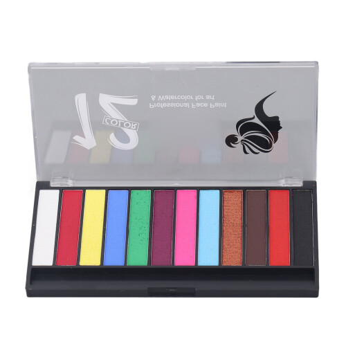 Leuchtende Gesichtsmalerei-Palette mit Pinsel 1