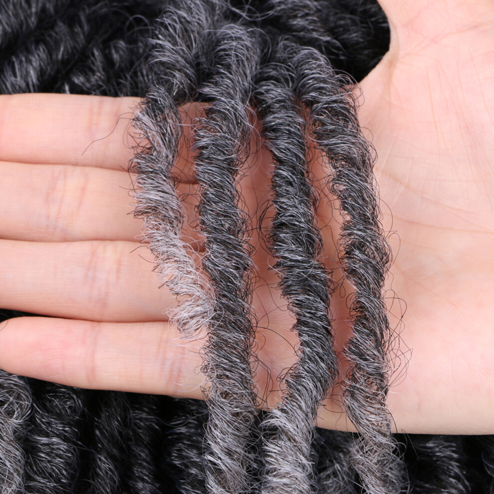 Unisex Black Short Dreadlock Wigs Women Synthetic Breathable Net Adjustable