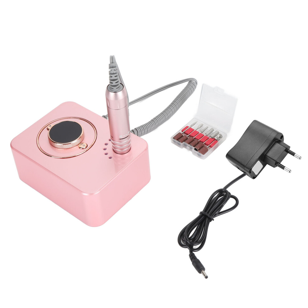 (EU Plug) Electric Nail Grinder 35000 RPM Rechargeable LCD Display