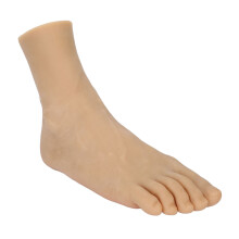(Right Foot) Männliches Falschfuß-Modell Flexibel Transparent Tattoo-Übung