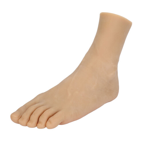 (Left Foot) Männliches Falschfuß-Modell Flexibel Transparent Tattoo-Übung