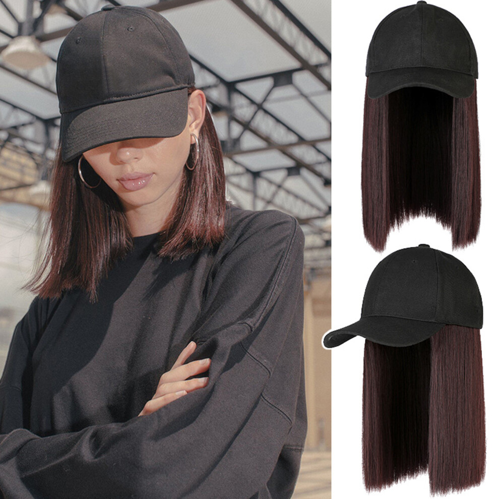 Unisex Short Straight Hair Wig Cap High Temp Silk Natural Adjustable