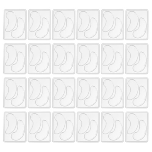 24x Augenpflaster-Malform aus transparentem Kunststoff