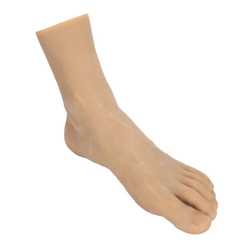 (Left Foot) Männliches Falschfuß-Modell Flexibel Transparent Tattoo-Übung 1