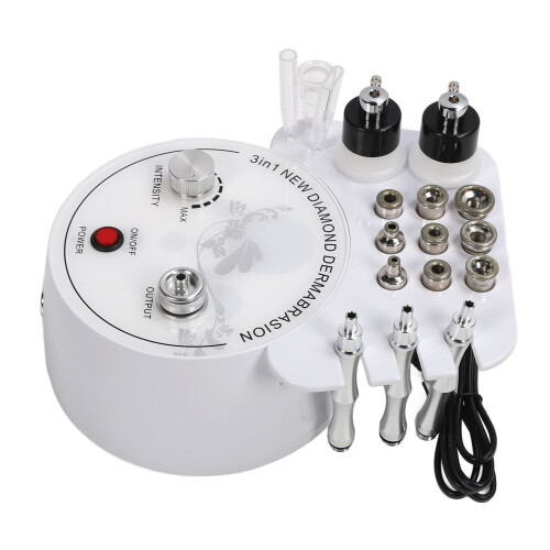 (110V US Plug) 3-in-1 Dermabrasie Machine 9 Koppen 1
