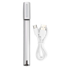 (Silver) Facial Rejuvenation Wand Microcurrent RF Vibration Eye Instrument