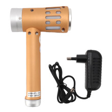 (EU Plug) 2 in 1 Infrared Light Wand 650nm Red LED 5 Levels 3 Ultrasound Gold