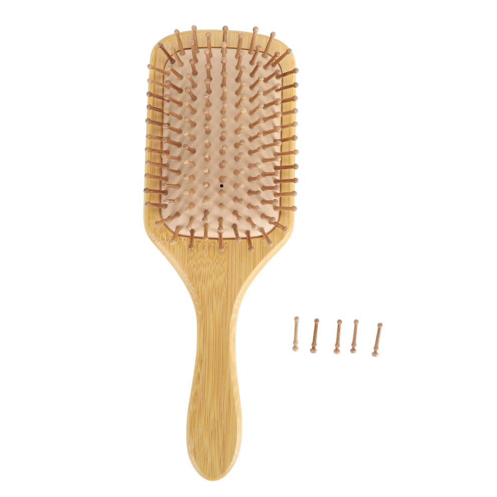 Wooden Paddle Hair Brush Lightweight Air Cushion Massage Comb