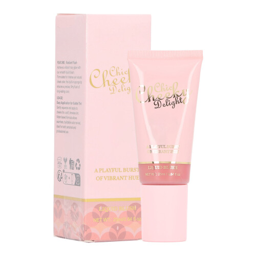 (04) Blendable Shimmering Liquid Blush with Wand